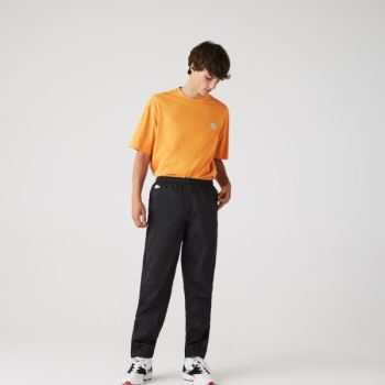 Lacoste CONCEPTS Collaboration Lightweight Track Pants - Kalhoty Pánské Černé | CZ-M6eLfE